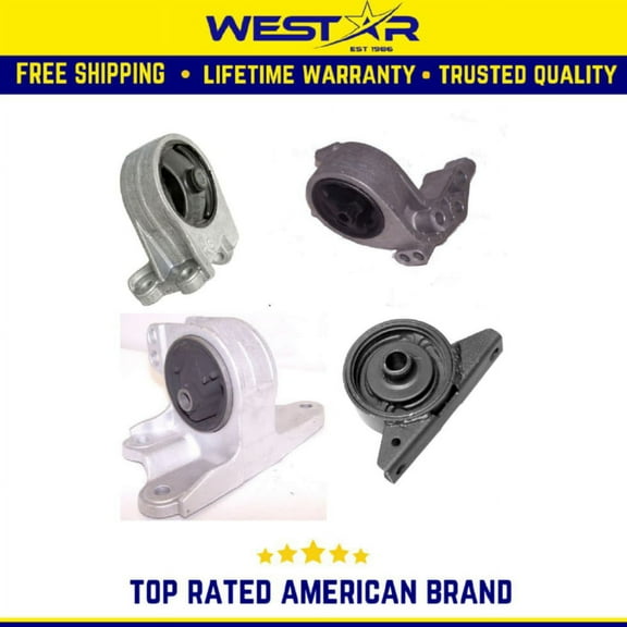 Engine Motor & Trans Mount Set Compatible for 2000-2005 Mitsubishi Eclipse 3.0L Auto Replaces 9501 9187 9384