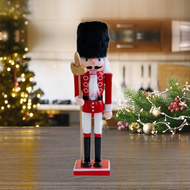 Elodie Nutcracker Figurine Christmas Decorations Traditional Table Centerpiece Ornament B