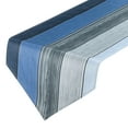 thumbnail image 1 of Camino de Mesa Unique Bargains de Algodón Lino Azul y Gris 108' x 13', 1 of 6