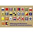 thumbnail image 2 of Handcrafted Model Ships Nautical-Flag-1 Number 1 - Nautical Cloth Signal Pennant - 20 in. Decorative Accent, 2 of 2