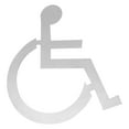 thumbnail image 1 of Fauteuil Roulant Design Simple Panneau de Toilette pour Handicapés 1Pcs 5.11x4.52x0.06 Pouces pour Espaces Publics, 1 of 6