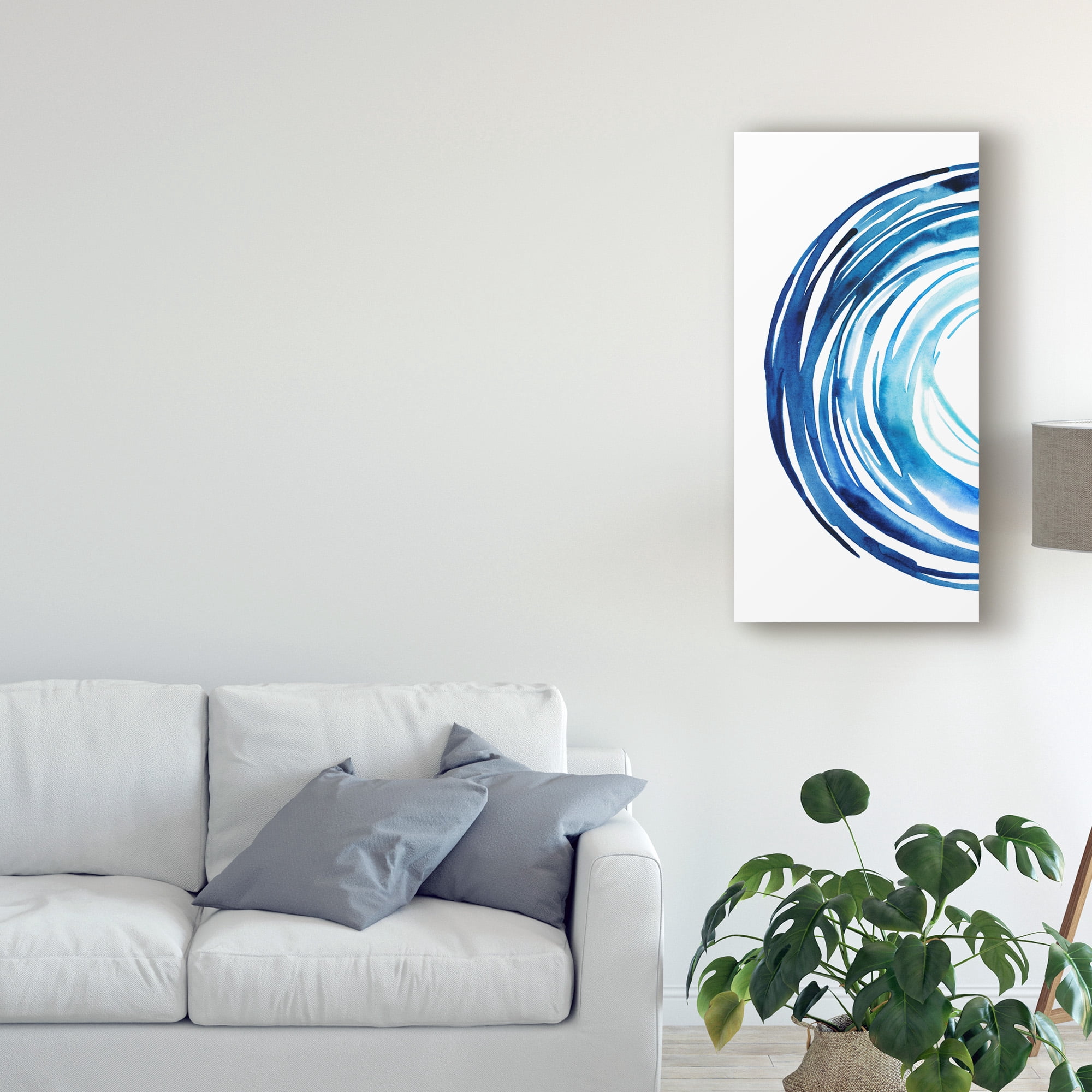 Trademark Fine Art 'Blue Vortex I' Canvas Art by Grace Popp