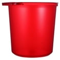 thumbnail image 5 of WEUVEB Red Frosted Plastic Ice Bucket with Handles, Outdoor Party Cooler for Events and Gatherings, 5 of 8