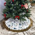 thumbnail image 3 of Rustic Nature Pattern Elegant Vintage Christmas Tree Skirt, 3 of 6