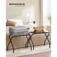 thumbnail image 2 of SONGMICS Portaequipajes para habitación de invitados, Juego de 2 soportes para maletas, Estructura de acero plegable, para hotel, dormitorio, soporta hasta 110 lb, 27,2 x 15 x 20,5 pulgadas, Negro URL, 2 of 5