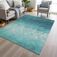 thumbnail image 6 of Dalyn Rugs Machine Washable Indoor/Outdoor Chantille Teal 10' x 14' Rug, 6 of 9