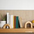 thumbnail image 6 of Home Decor Accents, Aesthetic Shelf Decor, Coffee Table Books Decor, Bookshelf Neutral Decor, Japandi Modern Decorative Object, Entryway Table Decor, Boho Living Room Decor (Natural 3pc Set Arches), 6 of 12