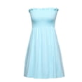 thumbnail image 2 of Women‘s Cover up Beach Strapless Mini Dress, 2 of 5