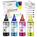 thumbnail image 3 of NGOODIEZ Eco Solvent Ink - Water Based Printer Ink, Fast Drying Refill Ink Bottle for Epson EcoTank, & WF Series Printers - Ideal for HTV, Vinyl Stickers, Decals, T-shirts, Mugs (1B/1C/1Y/1M, 400ml), 3 of 4