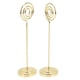 thumbnail image 5 of Soporte para números de mesa Bling Bling redondo de metal semicírculo estable diseño convexo 2 uds, 5 of 12