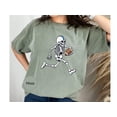 thumbnail image 5 of Football Skeleton T-Shirt, Running Skeleton Playing Football Tee, Halloween Sports Shirt, Gift for Football Lovers, Unique Tee, 5 of 10