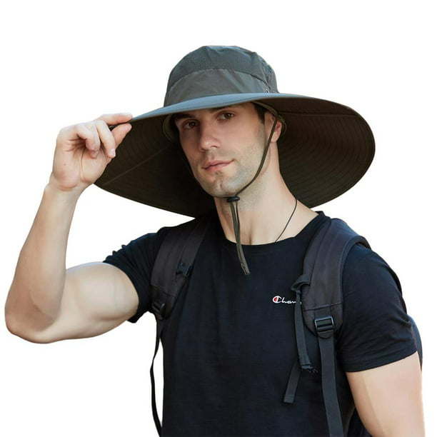Lilvigor Super Wide Brim Bucket Hat UPF50+ Waterproof Sun Hat for ...