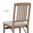 thumbnail image 6 of Linon Lafitte Folding Dining Chair, Set of 2, Graywash/Beige, 6 of 19
