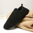 thumbnail image 6 of Fuzzy Slippers For Women Men Couples Winter Home Cotton Slippers Soft Bottom With Thickened Velvet Warm Slippers Warm Cozy Winter House Slippers Bedroom Indoor House Shoes, 6 of 7
