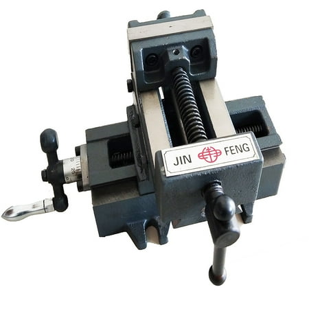 

TECHTONGDA Heavey Duty Cross Slide Vise 4 inch Drill Press Durable Cast Iron Table Vise New