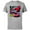Athletic Heather, variant on Disney and Pixar’s Cars Mach Speed Lightning McQueen Racing - Short Sleeve Cotton T-Shirt for Adults - Customized-Black