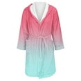 thumbnail image 4 of Jindong Robes en Peluche pour Femmes Robe en Polaire Longue Chaude Peignoir de Bain Veste de Détente Imprimée Robe de Confort Robes pour Femmes, 4 of 4