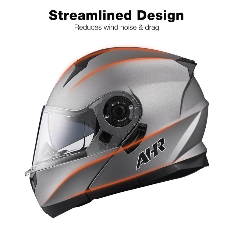 ahr motorcycle helmet modular flip up full face 1Storm Dual Sport Dual Visor: HJK910 DSPORT Race Blue / S (55-56 cm 21.7-22.0 Inch) Best Selling Full Face Bluetooth Helmet On Amazon AHR Full Face Flip up