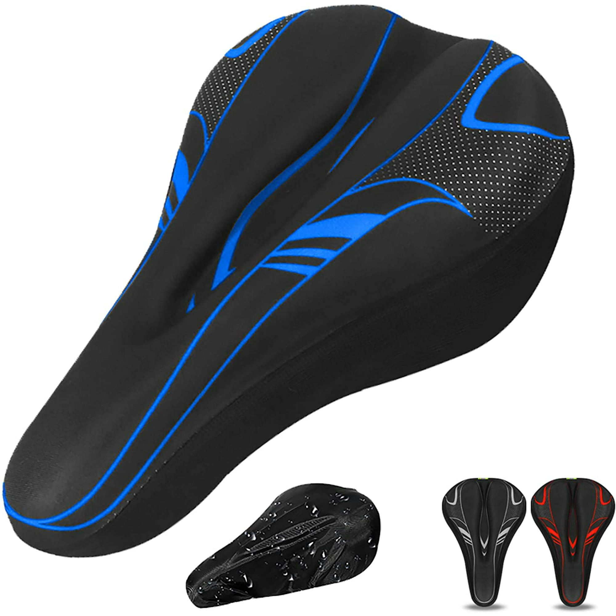 Gel Bike Seat Cover Premium Bicycle Saddle Pad Extra Gel Cushion Bike Saddle Cushion Bike Seat Cover with Water Dust Resistant Cover Fits Narrow Seats Walmart