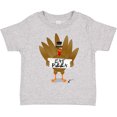 thumbnail image 3 of Inktastic Turkey Holding a Sign Says Eat Pizza Boys or Girls Toddler T-Shirt, 3 of 5