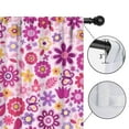 thumbnail image 4 of Blackout Kids Curtains,Lightpink Daisy Flower Purple Blooms Pattern Childrens Insulated Curtains Set Of 2,Bedroom Essentials,Toddler Room Decor 42"x84", 4 of 5