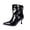 Black, variant on Black Womens Ankle Boots Winter Pointed Toe Casual Heels Fashion Short Boots For Women Outdoor Indoor Comfortable Footwear Stylish Low Cut Booties Size 36