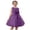 Purple, variant on Bxsruta Girls Medium to Large Size Sleeveless Princess Dress Ball Gown with Bow Soft Tulle A Line Skirt for Flower Girl Party Wedding Ages 7-14