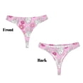 thumbnail image 3 of Balery Sunflower Rabbit Tangas de Algodón para Mujer con Estampado – Ropa Interior Sexy, Transpirable, G-string-Medium, 3 of 6