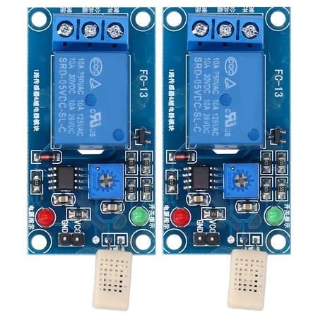 Humidity Control Relay QIILU 2 Pcs DC 5V Humidity Sensor Relay Switch Module PCB Humidity ...