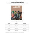 thumbnail image 5 of Gorillaz Sing Flannel Blanket Cozy Ultra-Soft Micro Throw Blanket For Bed Sofa Couch Car Office Camping Travel All Season Fleece Blanket 40"x30", 5 of 8