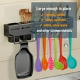 thumbnail image 4 of Walchoice Black Spoon Rest Set of 2, Stainless Steel Spoon Holder for Stove Top, Ladles Tongs Spatula Utensil Rest, Heavy Duty & Dishwasher Safe, 4 of 7