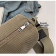 thumbnail image 4 of Xiaocao8 Cute Corduroy Crossbody Bag for Women, Casual Small Pillow Shoulder Bag Purse with Zipper Womens Daily Shoulder Bags Wallet for School Travel Work, Kahki, 4 of 8