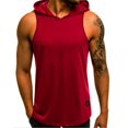 thumbnail image 1 of T-Shirts Slim Fit Sans Manches à Capuche pour Homme, 1 of 3