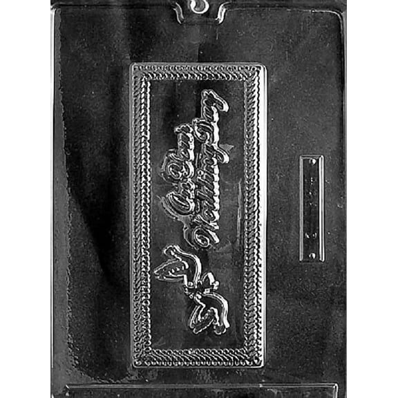 Grandmama's Goodies W006 On Your Wedding Card Wedding Shower Chocolate Candy Soap Mold with Exclusive Molding Instructions