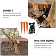 Manmeipuer 1 Set Outdoor Garden Saplings Stump Kit Tree Staking Kit for