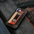 thumbnail image 4 of WIRESTER Shockproof Soft Rubber Cover Case for Apple iPhone 17 6.3" 2025, Red Vintage Cassette Tape, 4 of 5