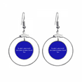 thumbnail image 1 of Qoutes Healing Sentences Scabbard Protect Keenness Earrings Dangle Hoop Jewelry Drop Circle, 1 of 3