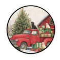 thumbnail image 2 of 36.2 Inch Round Floor Mat Christmas Decorations and Dogs Carpet Decor Rug for Living Room Bedroom, 2 of 6