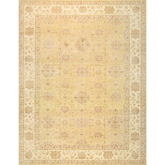 Pasargad Home Ferehan Collection Hand-Knotted Lamb's Wool Area Rug-13' 0" X 17' 5"