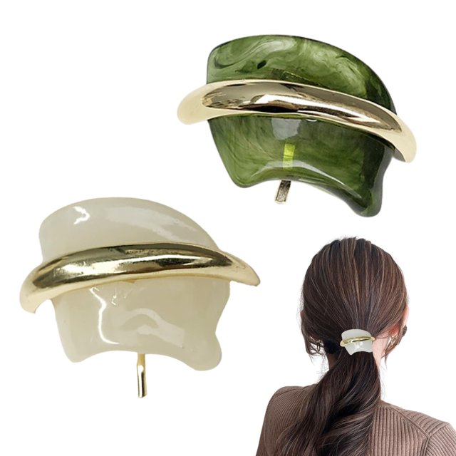 Hebillas de cola de caballo doradas XINYU clip decorativo de metal para coleta alta estilo 7