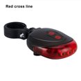 thumbnail image 4 of Bike Tail Light LED Adjustable Bicycle Warning Light; Adjustable Bicycle Taillight; Bicycle Warning Light Cycling Bike Rear Taillight, Red Crossed Light, 4 of 8