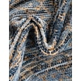 thumbnail image 4 of Unique Loom Chindi Trellis Collection Area Rug - Sand (2' 7" x 10' Runner Denim blue/Navy Blue), 4 of 7