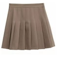 thumbnail image 3 of Mini Short Falda Plisada Cremallera Lateral Elegante Mujer, 3 of 8
