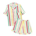 thumbnail image 1 of GDREDA Ensemble de Pyjama pour Femmes 2 Pcs Ensembles de Pyjama pyjamas pour Femmes Tigre Floral Imprimé Graphique Chemise à Boutons à Manches Courtes et Short Ensemble de Pyjama Femmes Ensembles de Pyjama pyjamas Jaune,P, 1 of 5