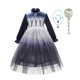 thumbnail image 1 of Vestido de princesa Elsa de Disney para niñas, vestido de baile de malla de noche estrellada, ropa de fiesta de Carnaval para niños, disfraz de reina de la nieve Frozen9-10T (etiqueta 150) Gao Jinjia LED, 1 of 2
