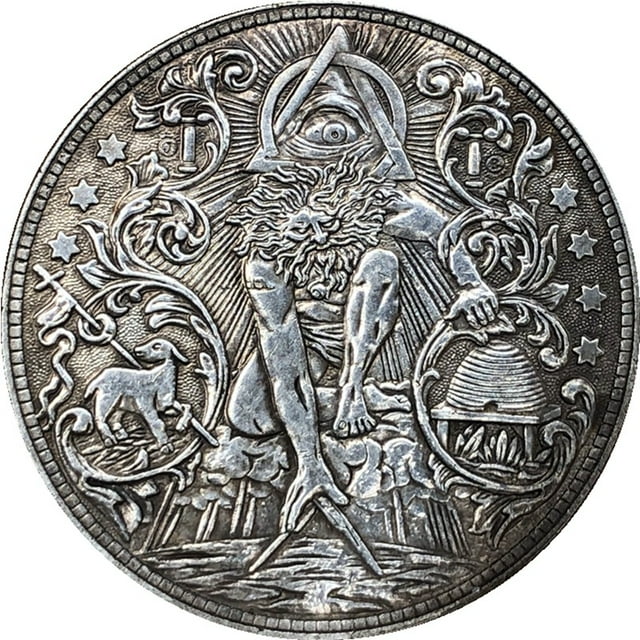 Moneda conmemorativa Mystic Eye, Ojo que todo lo ve, símbolo masónico