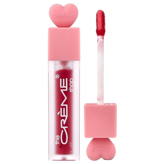 The Creme Shop Glossy 12 HR Lip Stain, Wine & Dine, 0.194 oz (5.5 g)