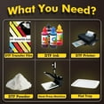 thumbnail image 4 of A-SUB DTF Film 13x19 DTF Transfer Sheets A3+ 100 Sheets Sublimation Paper for Dark Fabrics, Clear PET DTF Paper for DIY Cotton T-shirt with DTF Ink Printer, 4 of 11