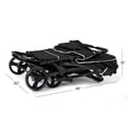 thumbnail image 3 of Foundations Gaggle Odyssey 4-Seat Quad Stroller, Reclining Bench Seats with UV Canopy, Black​, 3 of 9