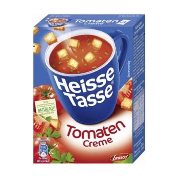 Heisse Tasse instant soup packets: TOMATO ( 3 sachets)